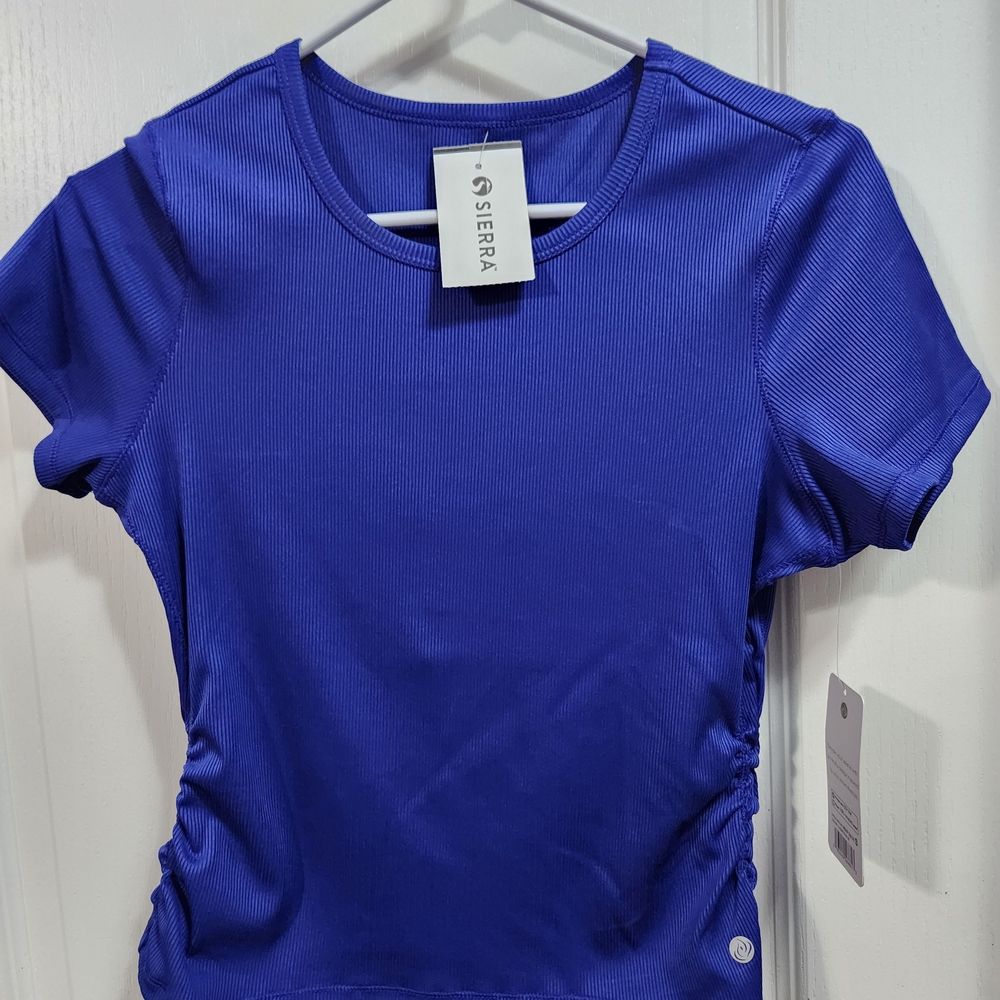 Apana Women's Vibrant Blue Short Sleeve Top
